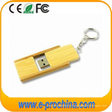 Eco Friendly Holz USB Flash Drive Umweltschutz Geschenk mit Schlüsselanhänger (EW036)